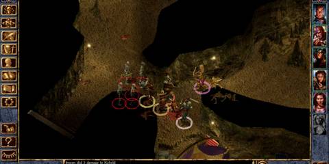 baldur's gate enhanced edition exploration of dungeon inhabited by animated skeletons