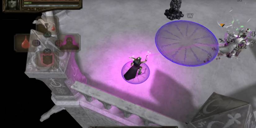 Baldurs Gate Dark Alliance 2 -  Necromancer Ysuran casting a spell