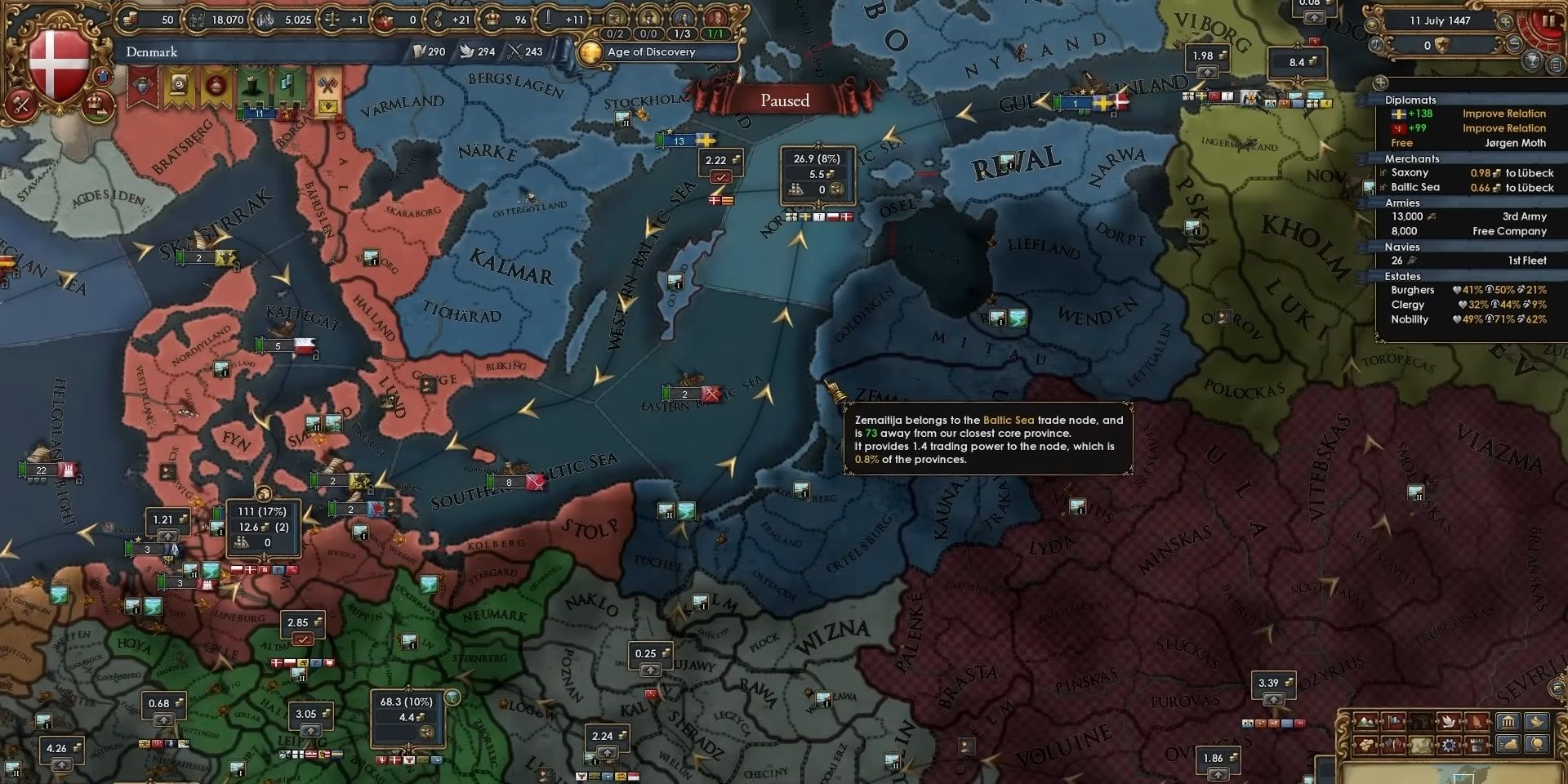 EU4 Lions Of The North Baltic Sea Trade Node