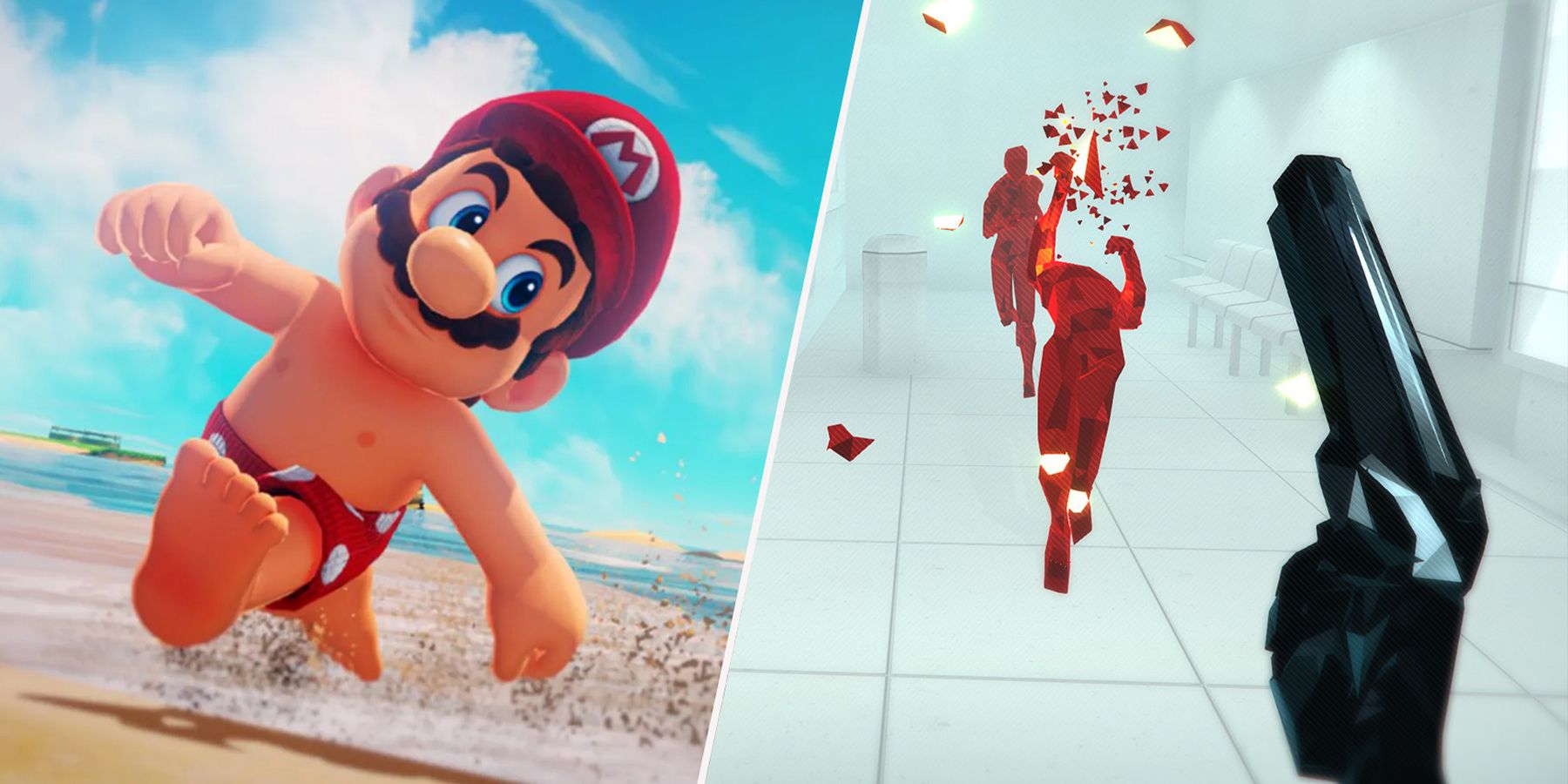 best games to speedrun featured image super mario odyssey and superhot