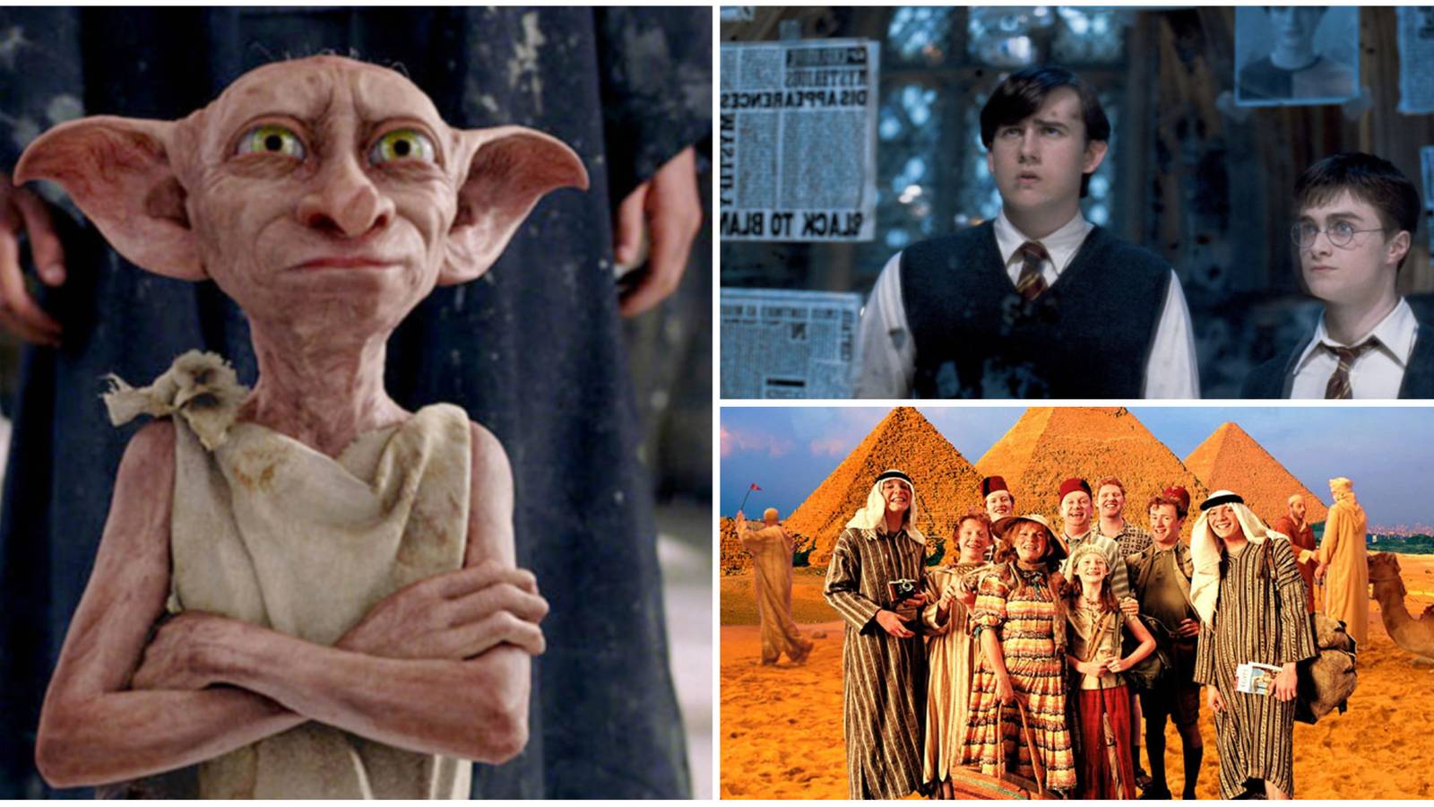 Best Harry Potter Characters Missing From The Movies; Dobby, Harry, Neville and Weasleys
