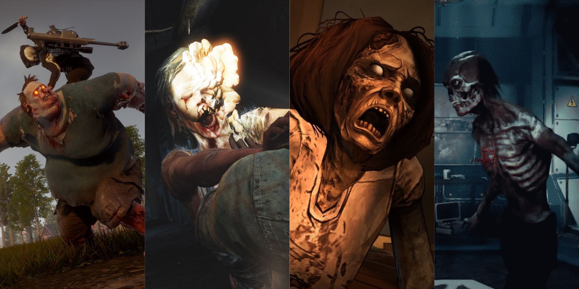 Zombies in State of Decay 2, The Last Of Us, Walking Dead, and The House of The Dead
