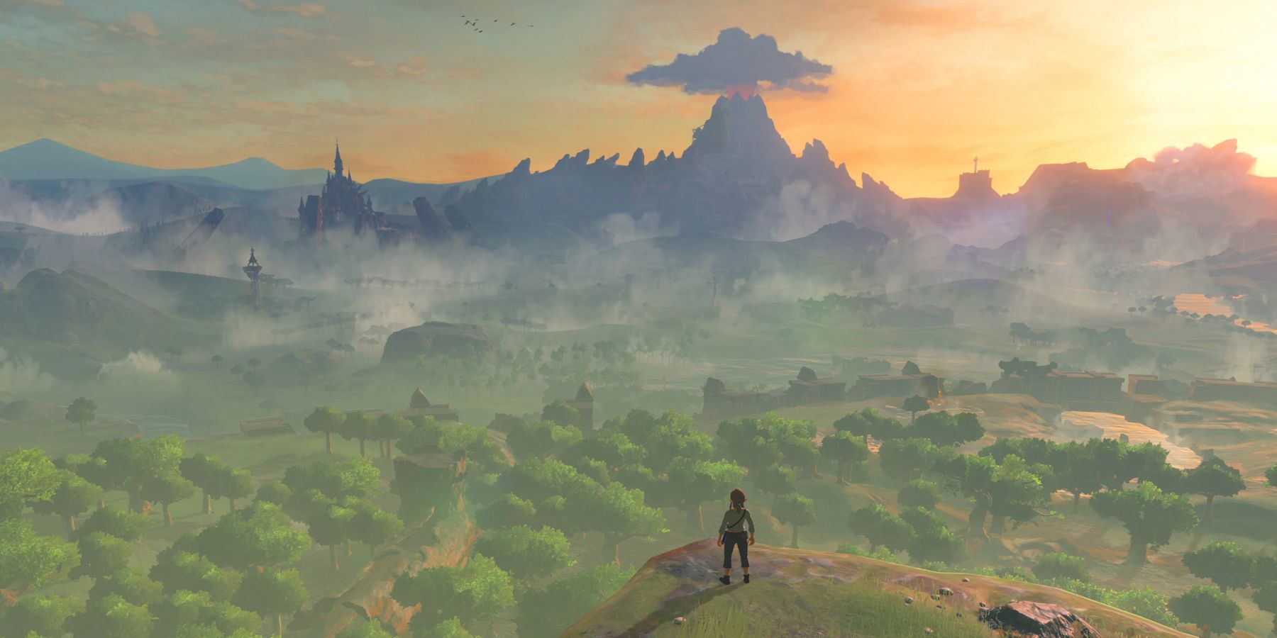 the legend of zelda breath of the wild open world skyline