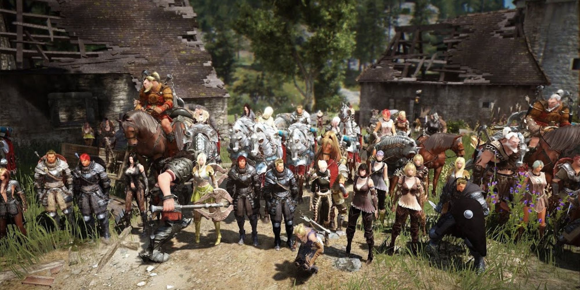 Lots of players together in Black Desert Online