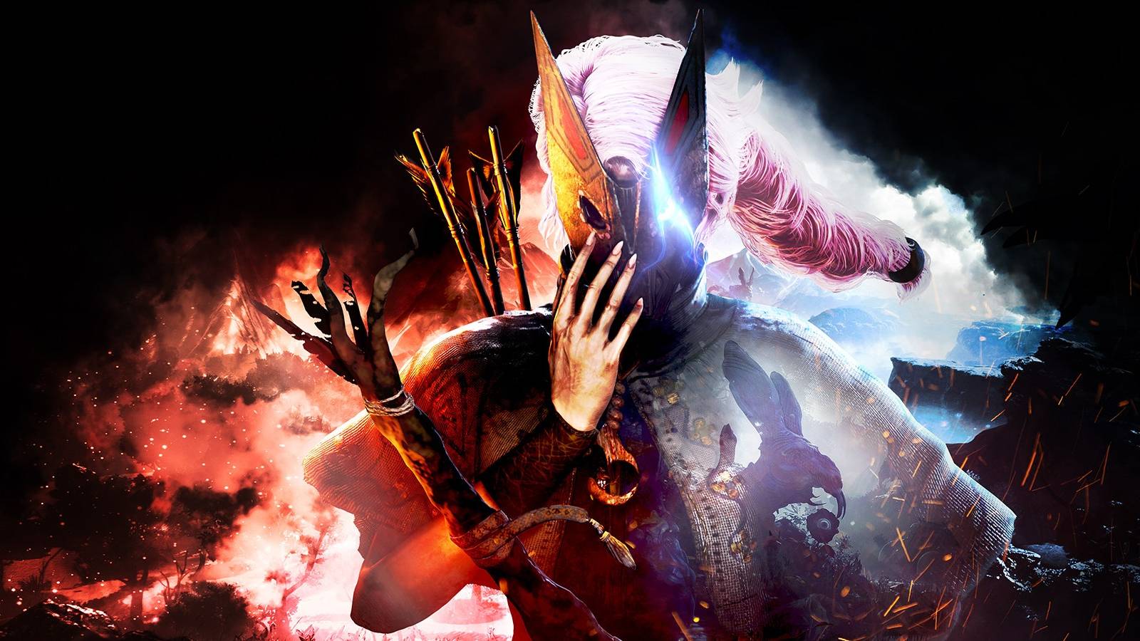 Blacktail Yaga holding mask