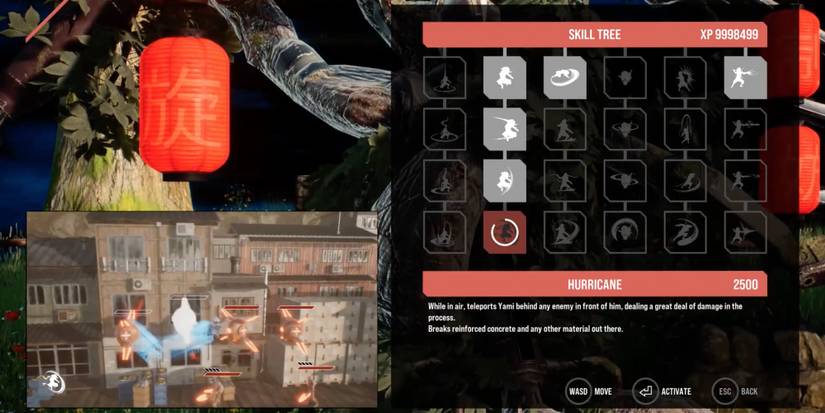 Player uses Skill Tree to unlock new air attacks