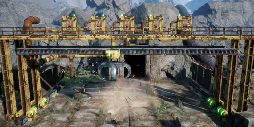 Player uses a crane to find a new path