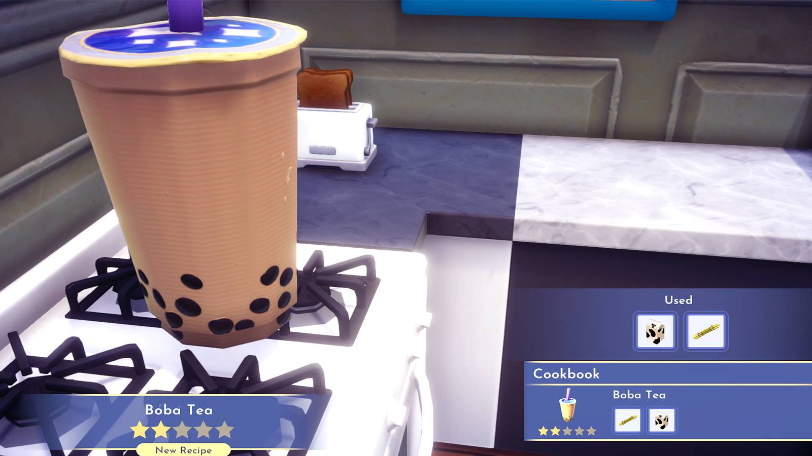 boba tea in disney dreamlight valley