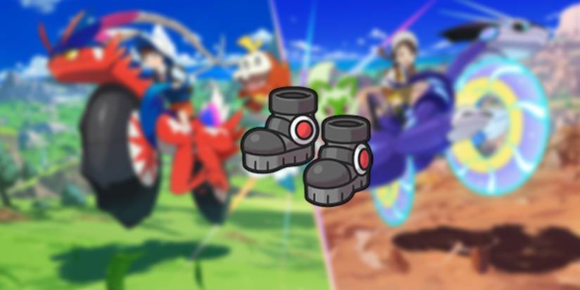 heavy duty boots item in scarlet and violet