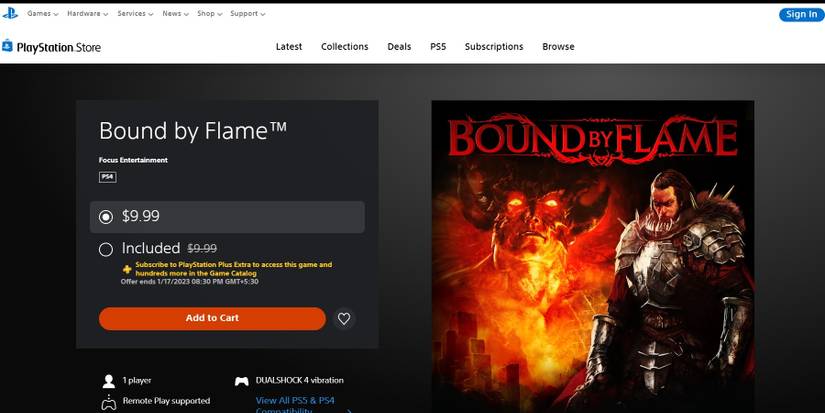 bound by flame leaving ps plus extra