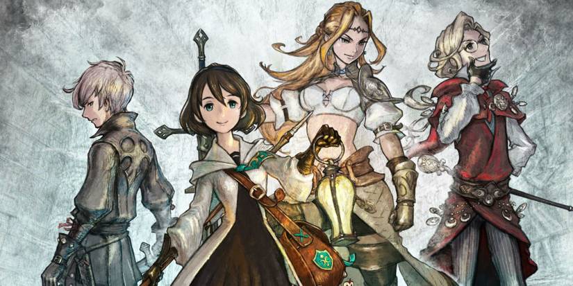 Bravely Default Brilliant Lights Key Art