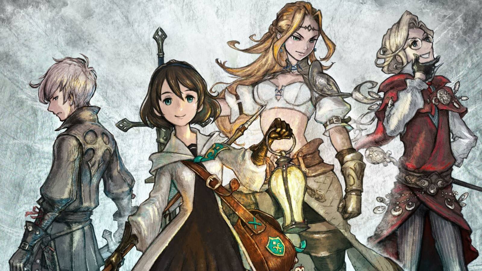 Bravely Default Brilliant Lights Key Art