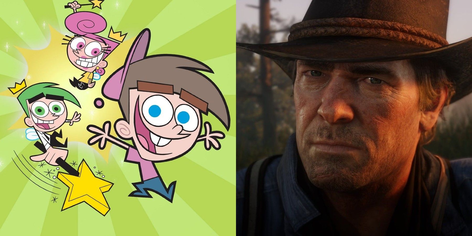 Butch Hartman Draws Arthur Morgan From Red Dead Redemption 2 in Fairly OddParents Art Style