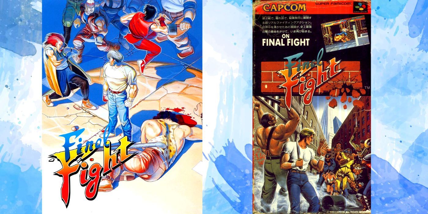 Capcom Final Fight 1989 & 1990 Cover Art