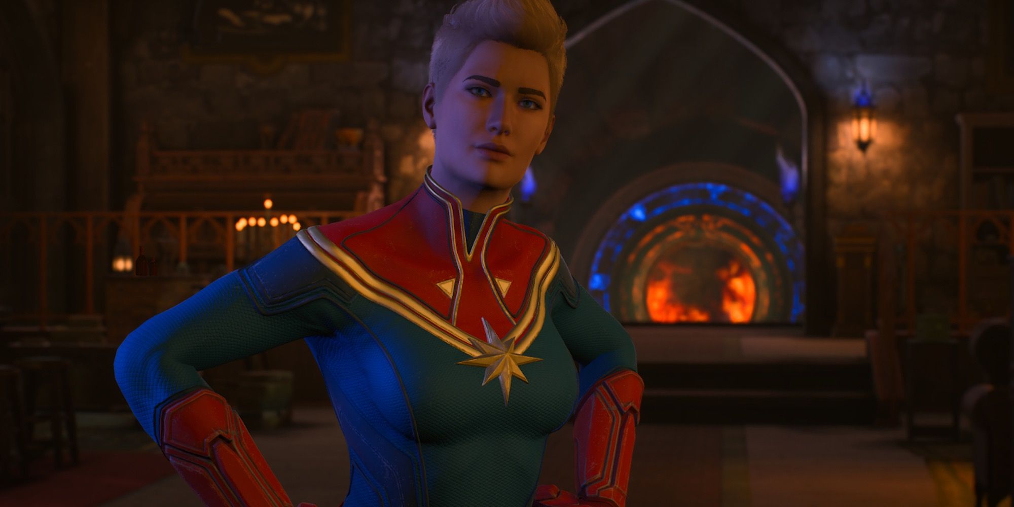 Captain Marvel in Marvel's Midnight Suns