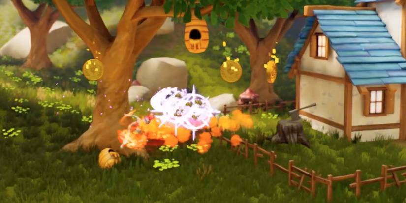 Player uses dash to dodge incoming attacks from monsters