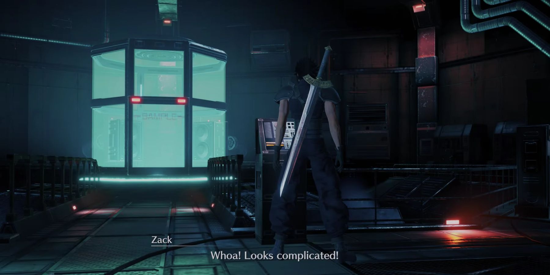 Zack operated a machine in Crisis Core: Final Fantasy 7 Reunion