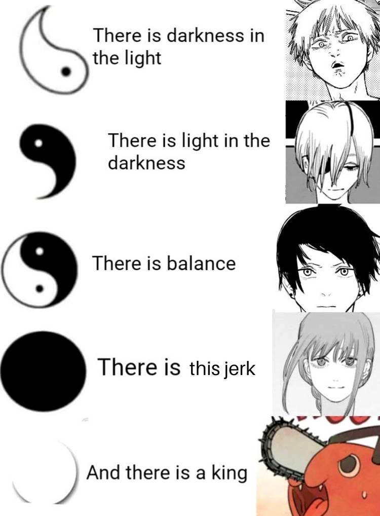 Chainsaw Man Yin And Yang Meme
