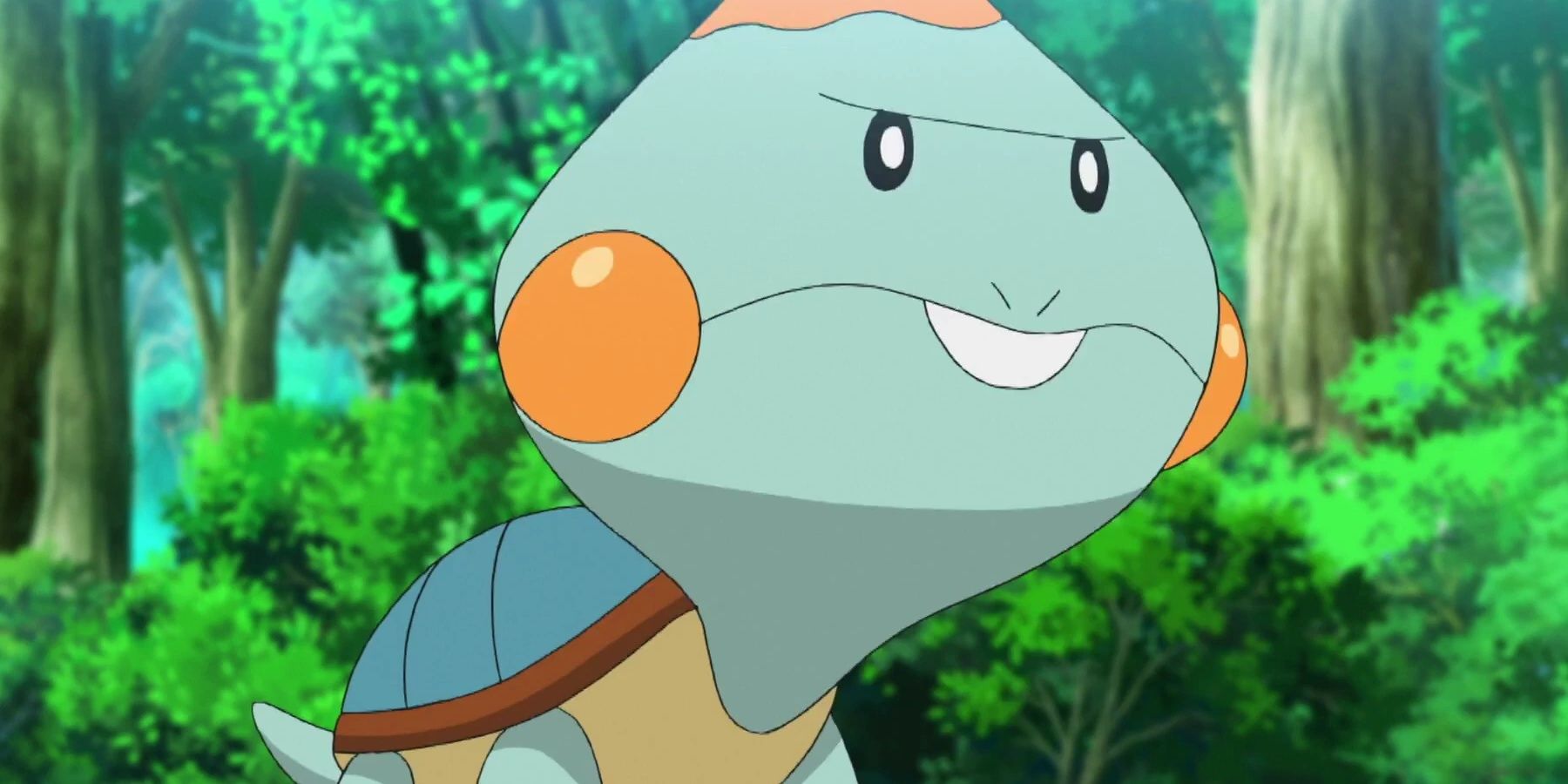 A screenshot of Chewtle from the Pokemon anime.