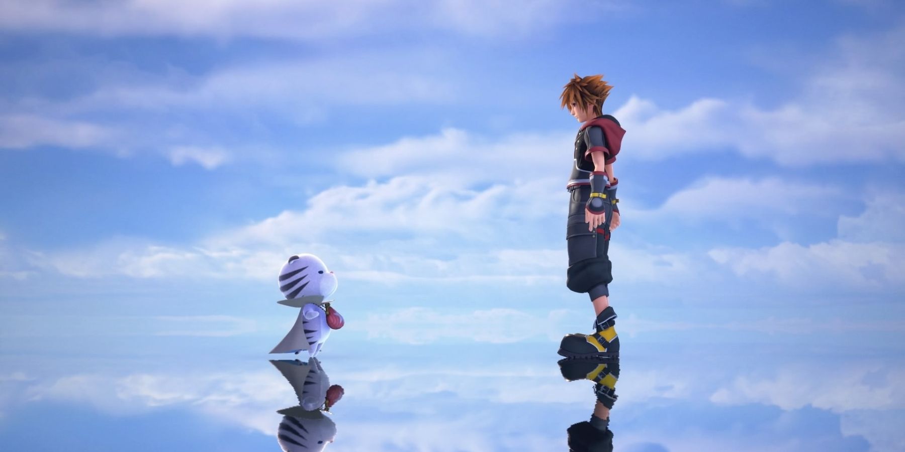 Chirithy meets Sora in Kingdom Hearts 3