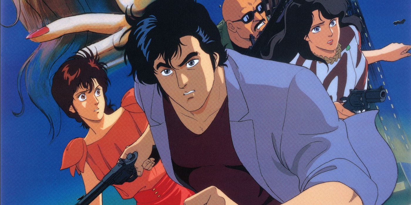 City Hunter Characters Ryo, Kaori, and Umibozu