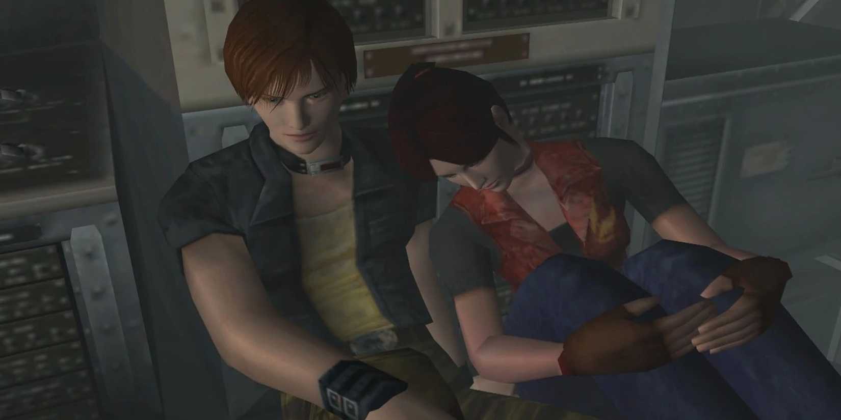 Claire Redfield and Steve Burnside in Resident Evil Code Veronica