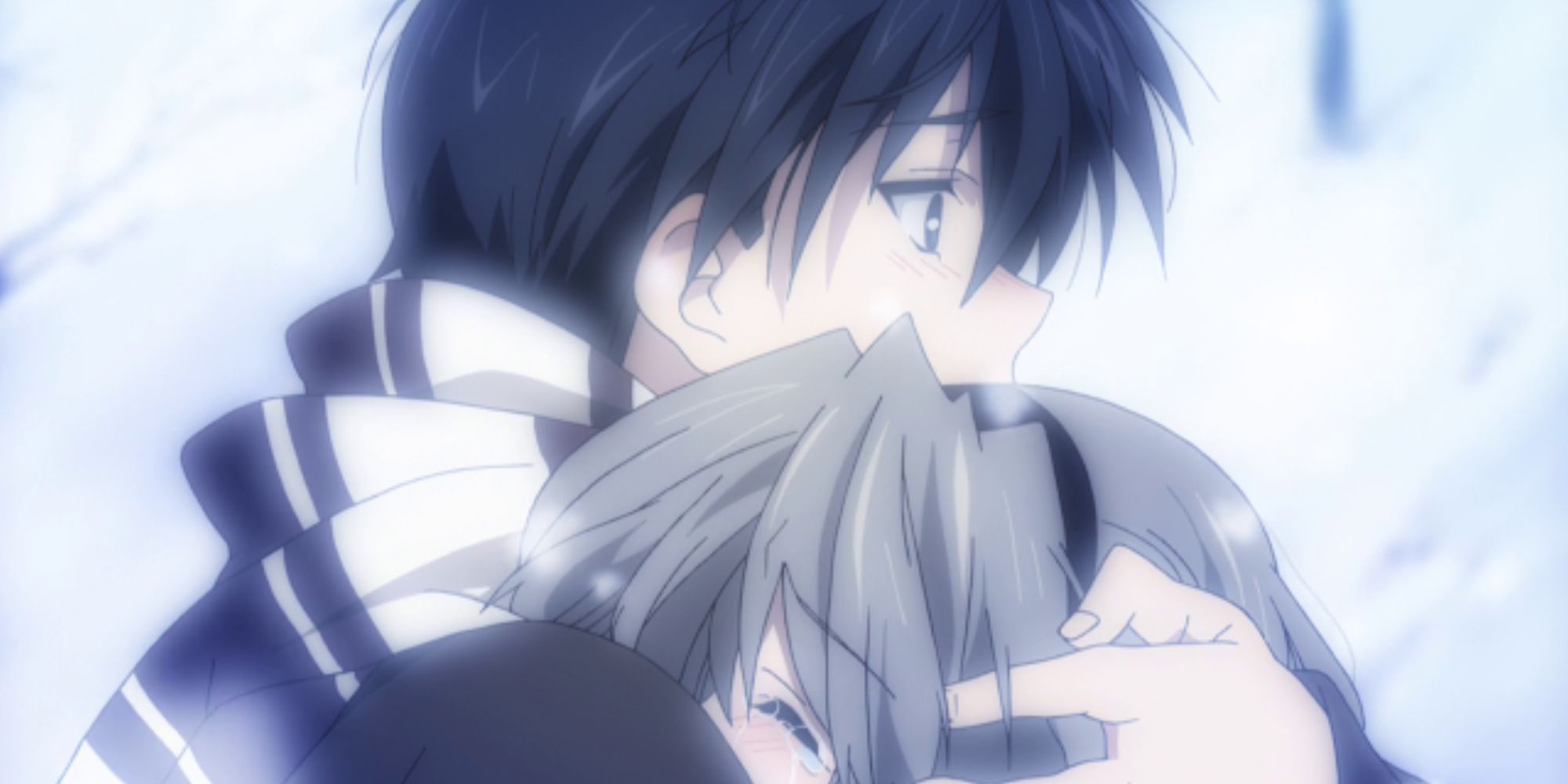 Tomoyo and Tomoya hug