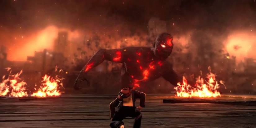 Cole MacGrath and the Beast in Infamous 2