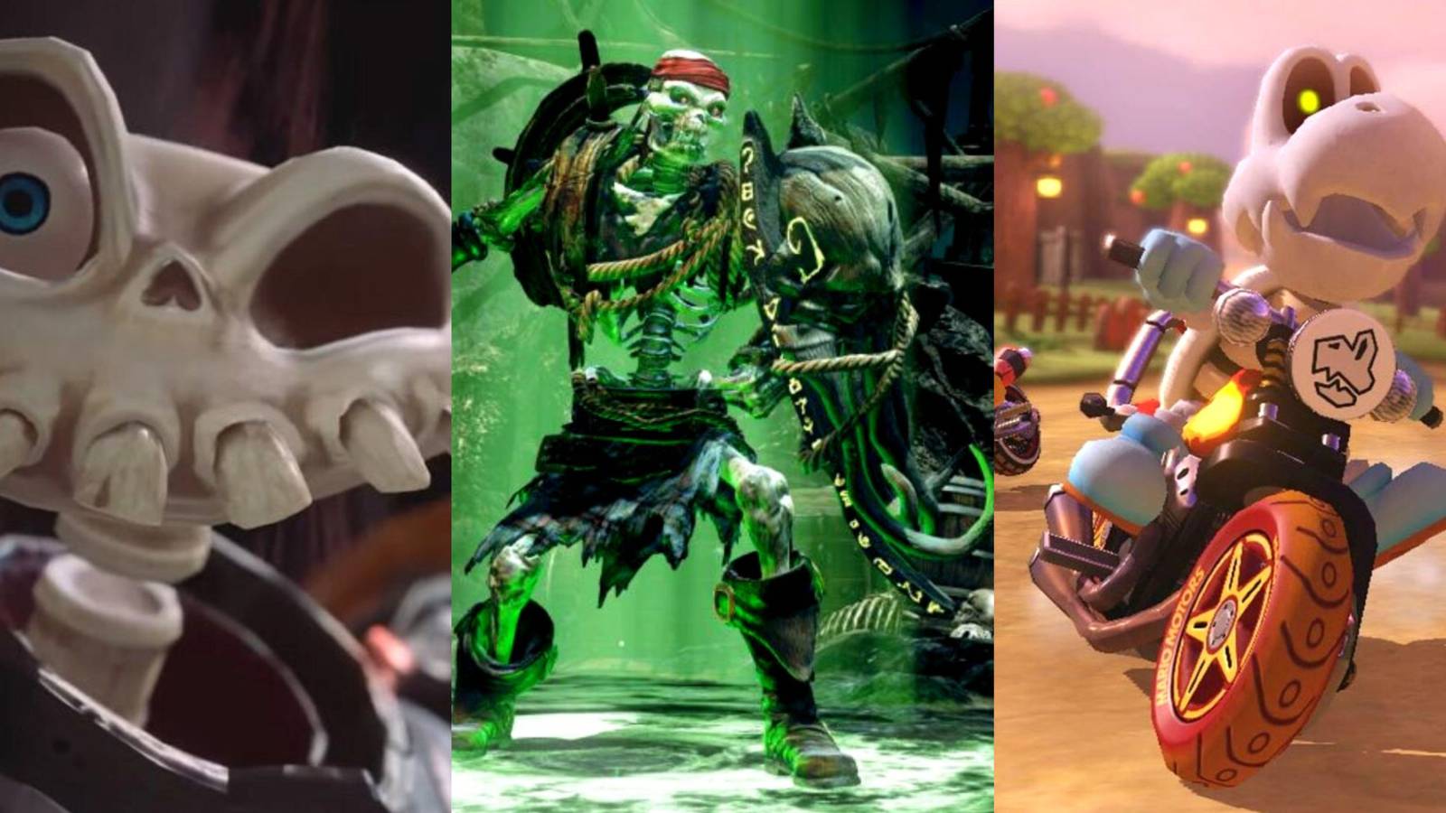 Sir Daniel Fortesque in MediEvil, Spinal in Killer Instinct, And Dry Bones Mario Kart 8