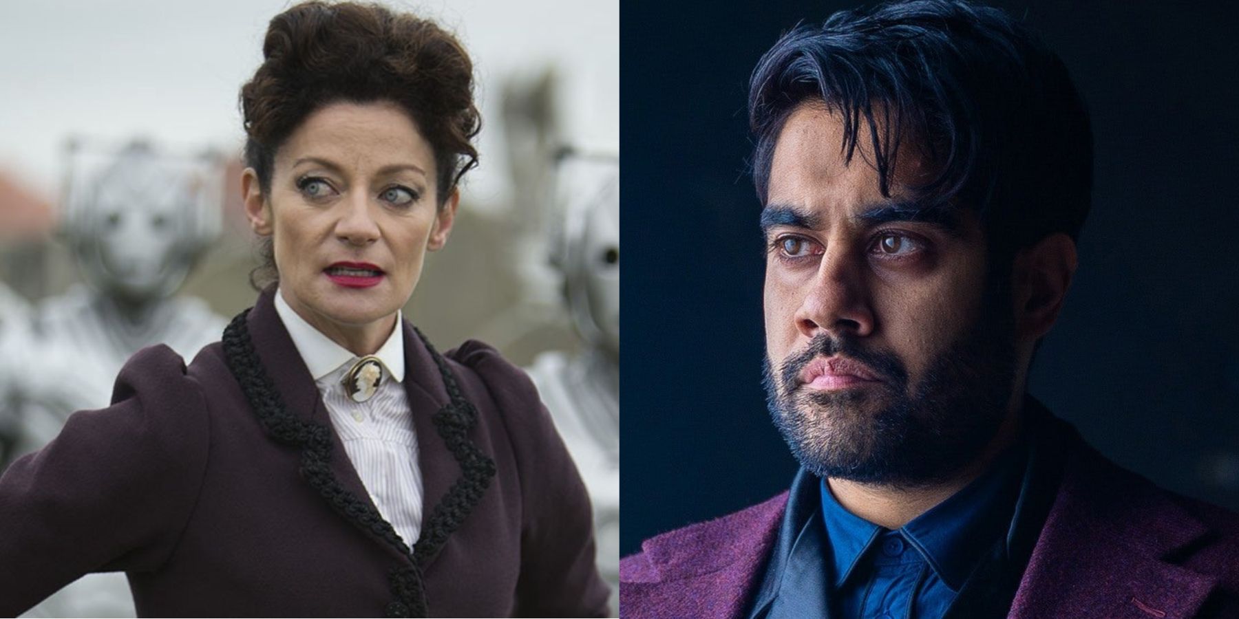 Left: Michelle Gomez as Missy; right: Sacha Dhawan as the Master