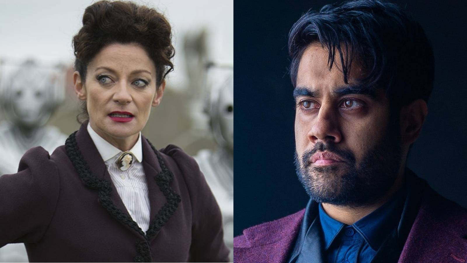 Left: Michelle Gomez as Missy; right: Sacha Dhawan as the Master