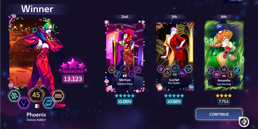 Customized dancer cards in Just Dance 2023