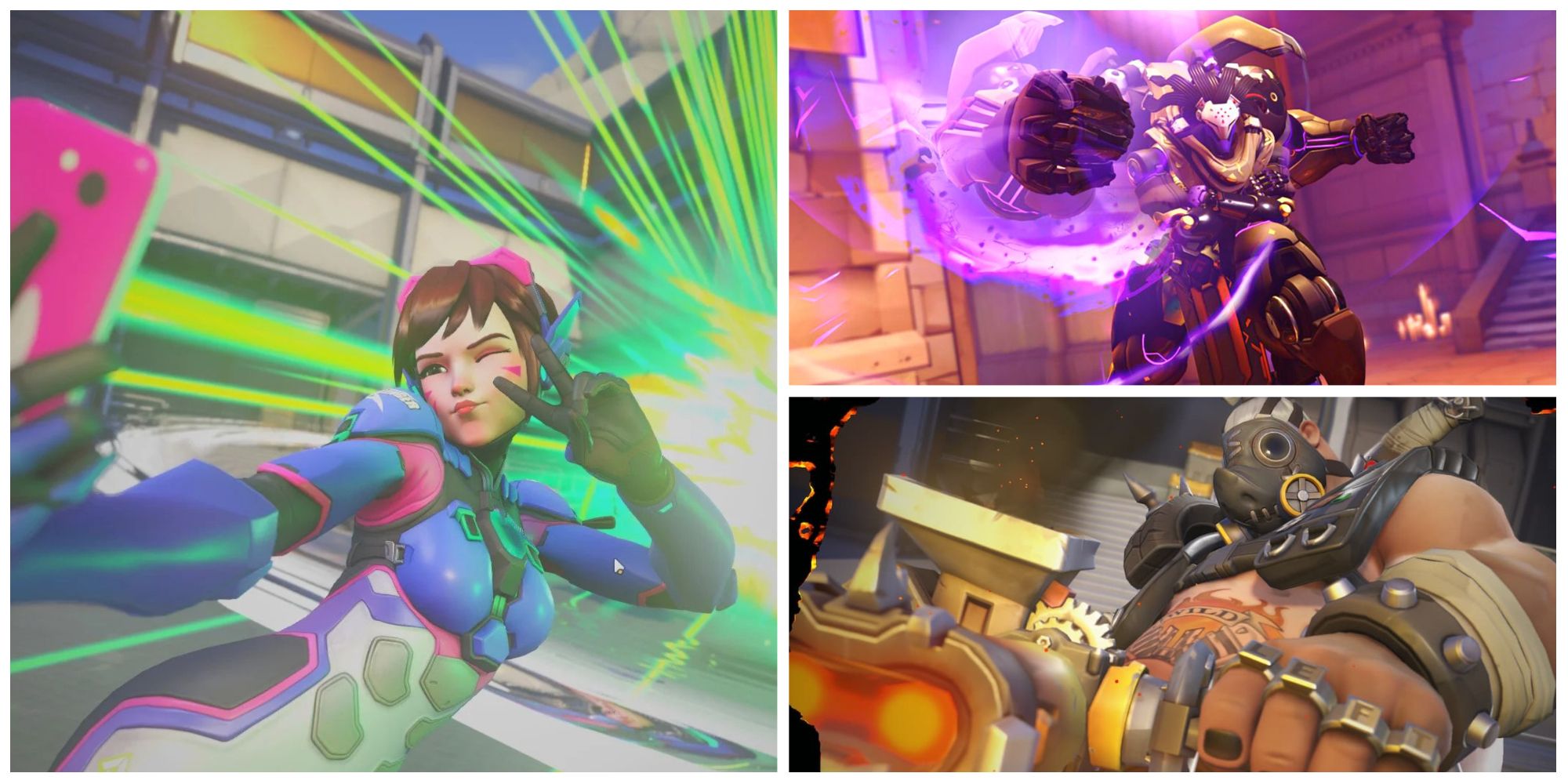 Overwatch 2, D.Va, Ramattra, Roadhog, featured image  Ultimates