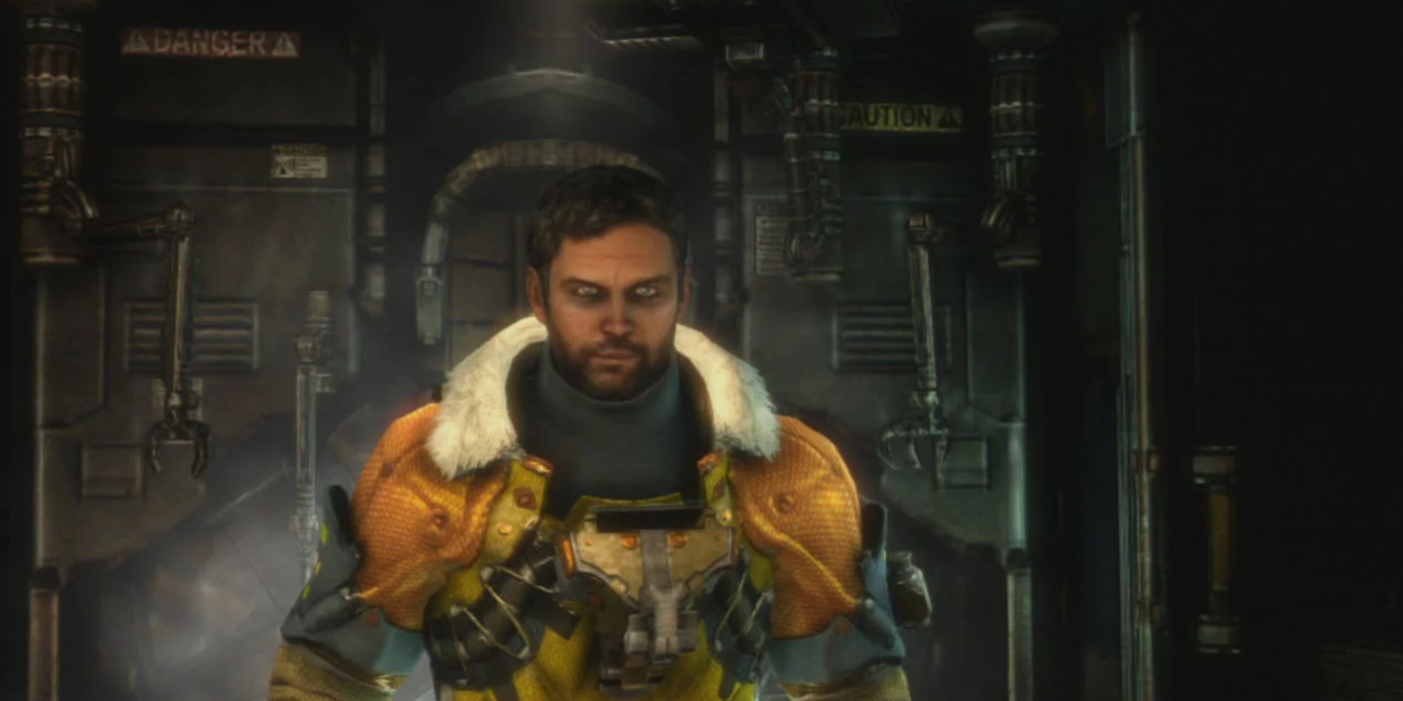 isaac clarke in a rig outfit