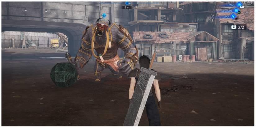 Zack faces a Vajradhaja Karura in Crisis Core: Final Fantasy 7 Reunion