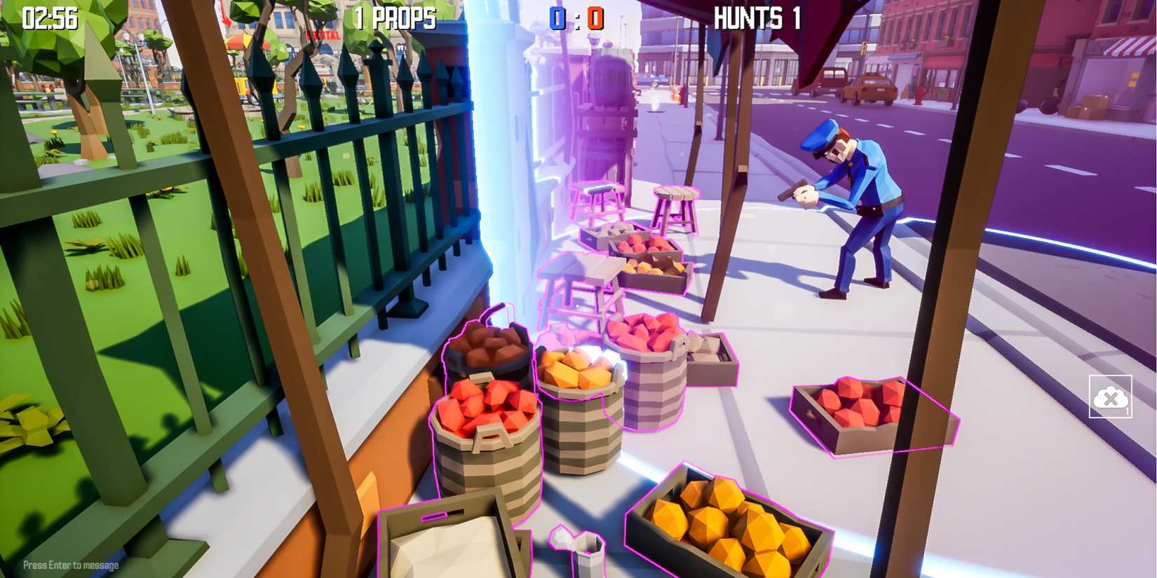 Hunter checking for Props