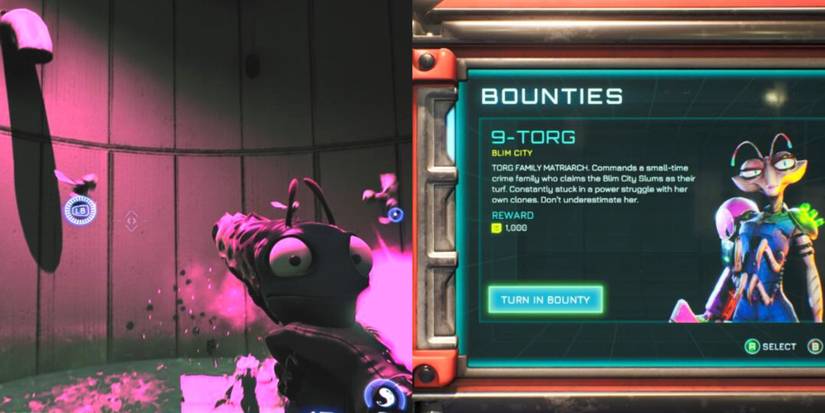 Tethering in 9-Torg boss battle and 9-Torg bounty reward in High on Life