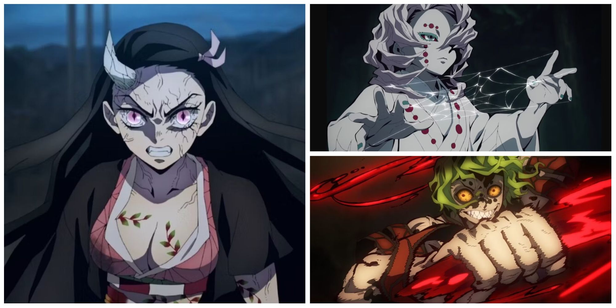 Demon SLayer, Nezuko, Gyutaro, Rui 