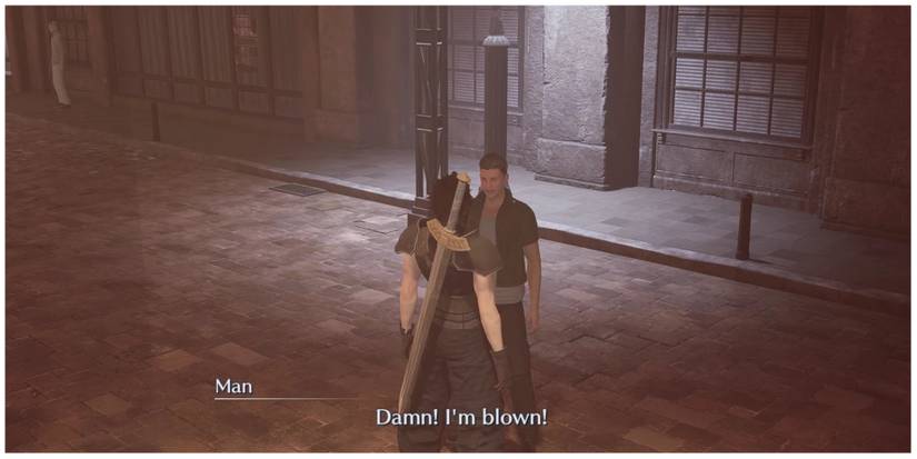 Zack meets a Wutai Spy in Crisis Core: Final Fantasy 7 Reunion