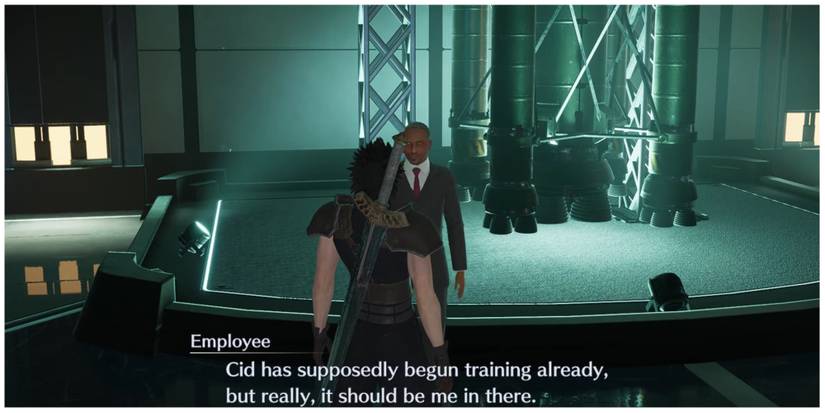 Zack meets a Wutai Spy in Crisis Core: Final Fantasy 7 Reunion