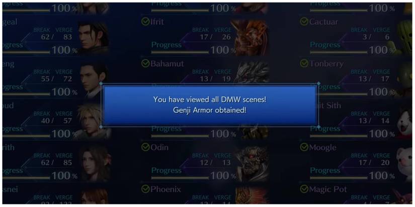 Unlocking the Genji Armor in Crisis Core: Final Fantasy 7 Reunion