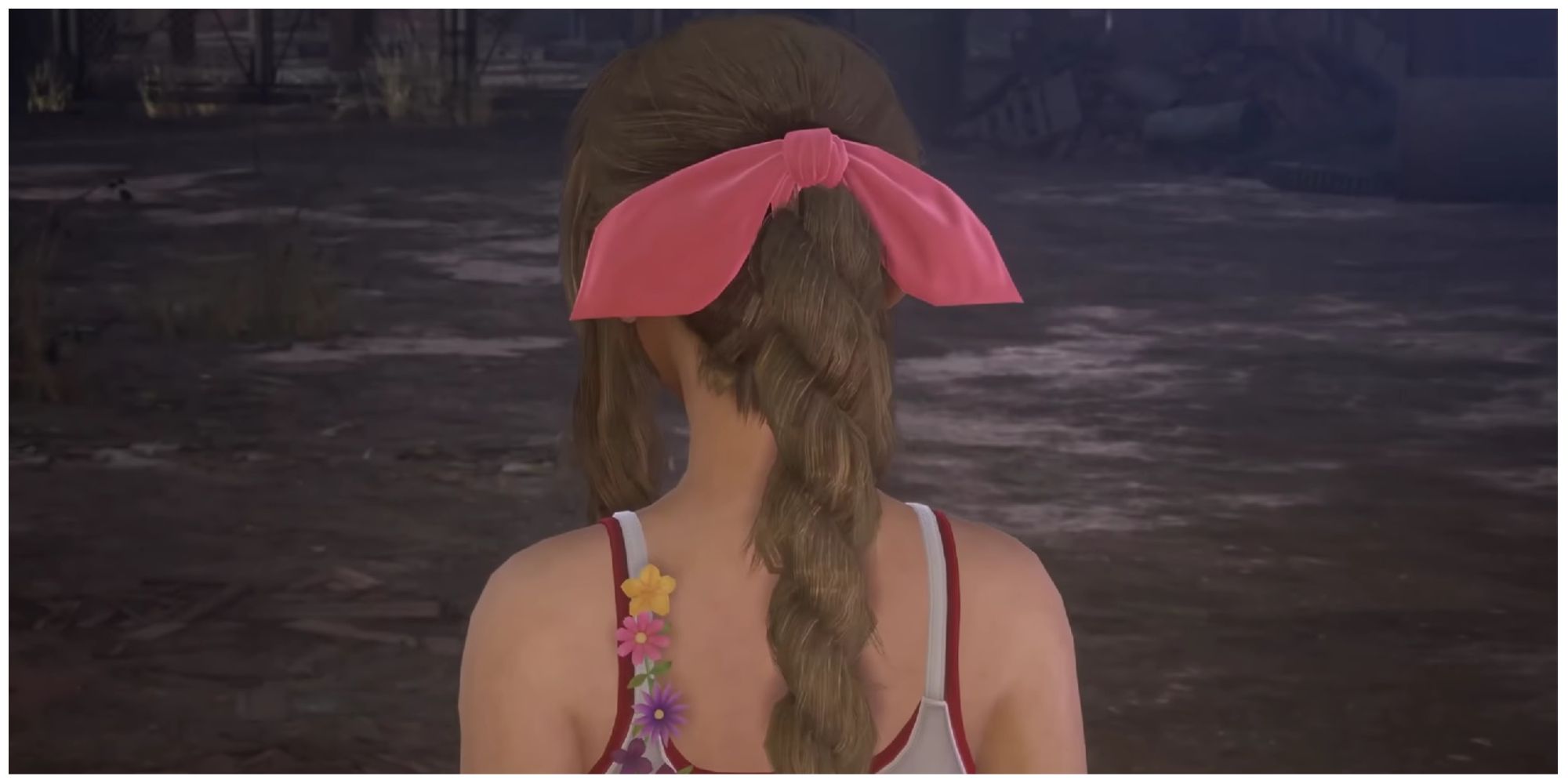 Zack buys Aerith a Ribbon in Crisis Core: Final Fantasy 7 Reunion