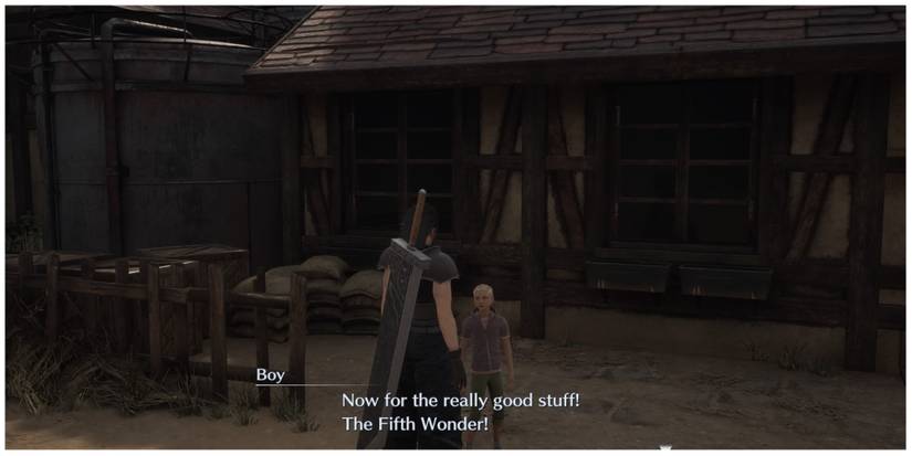 Zack learns of the Fifth Wonder in Crisis Core: Final Fantasy 7 Reunion