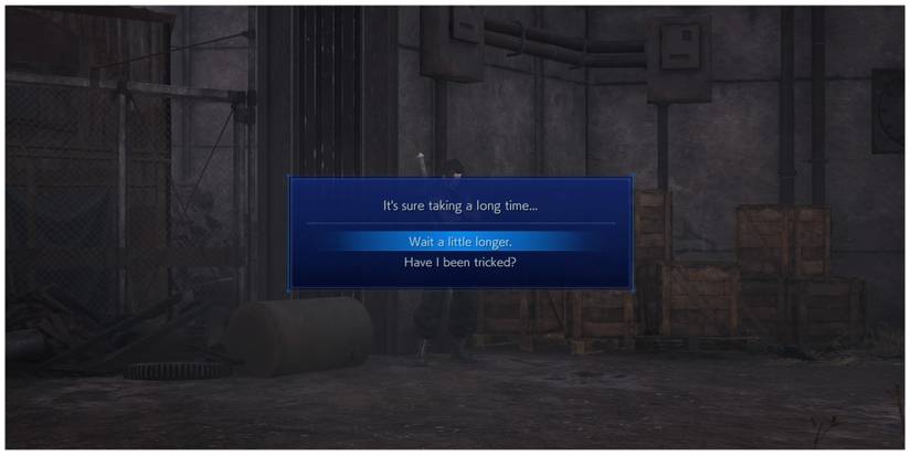 Zack Fair waits in Crisis Core: Final Fantasy 7 Reunion