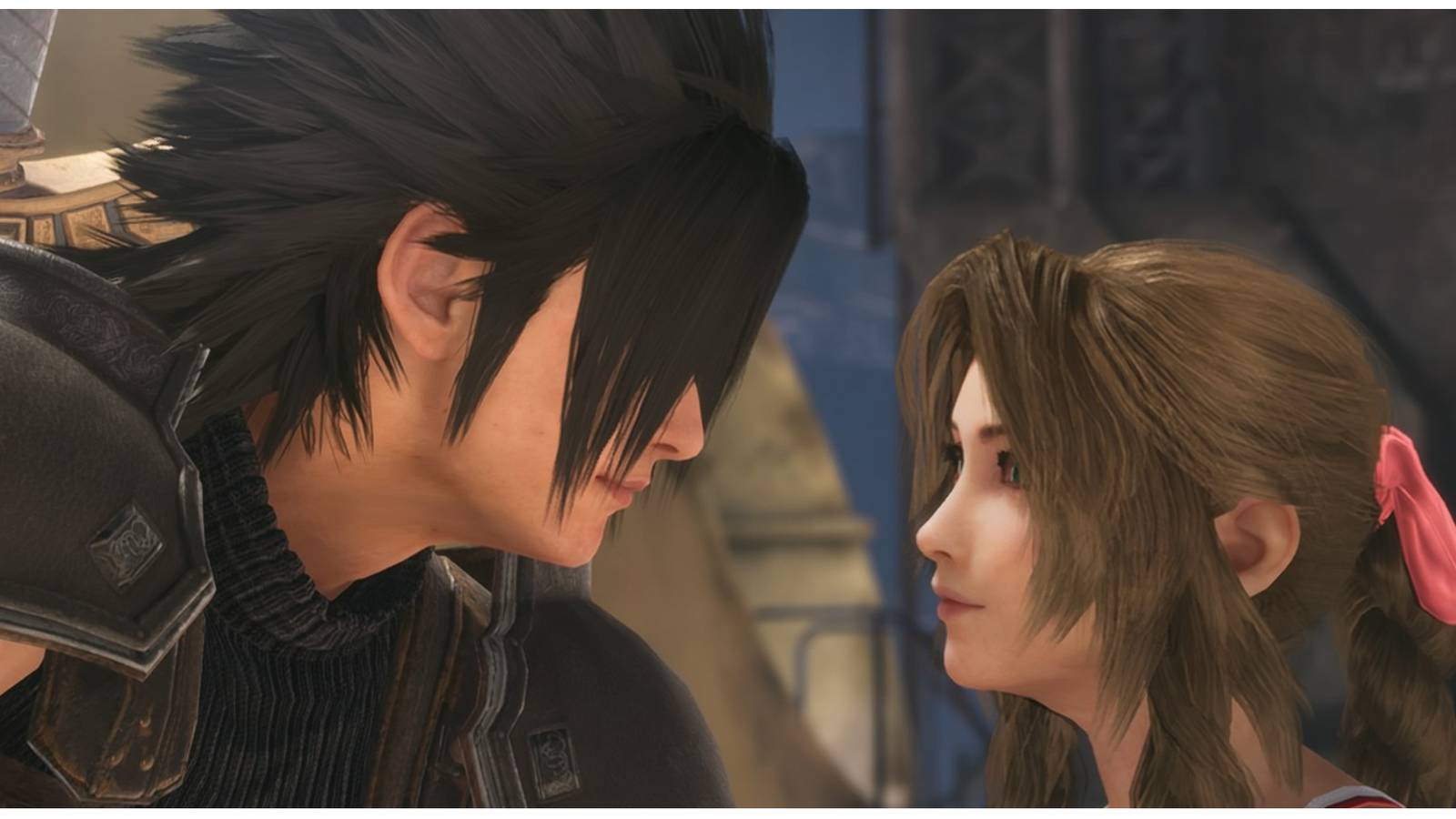 Zack and Aerith in Crisis Core: Final Fantasy 7 Reunion