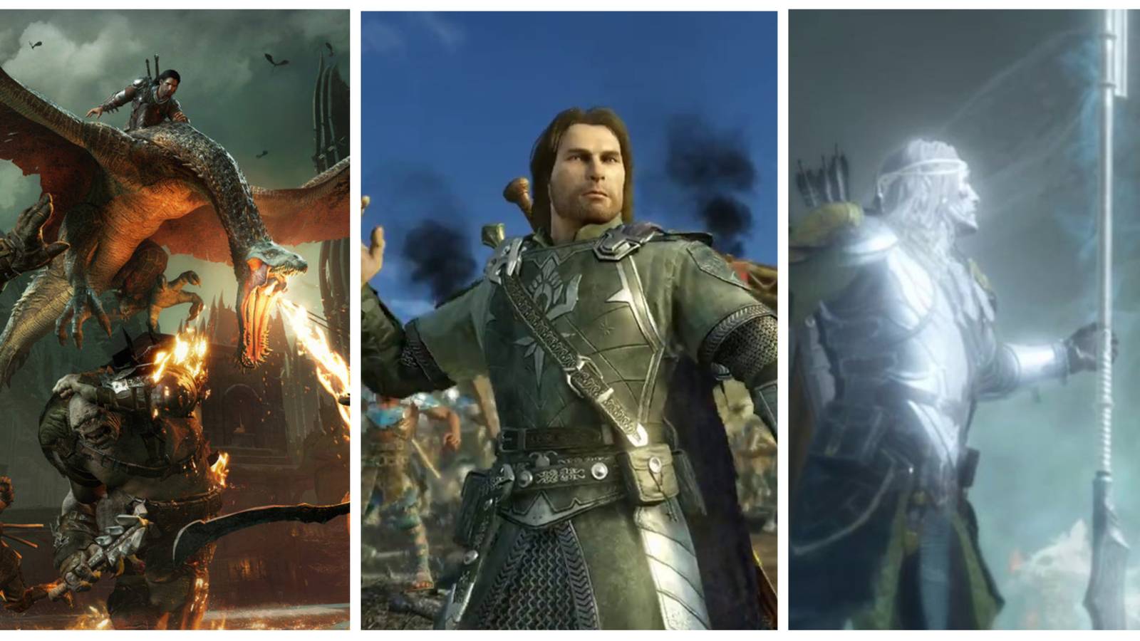 talion riding a drake and leading a siege in middle-earth: shadow of war