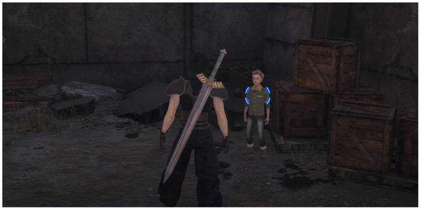 Zack prepares for the number-guessing minigame in Crisis Core: Final Fantasy 7 Reunion