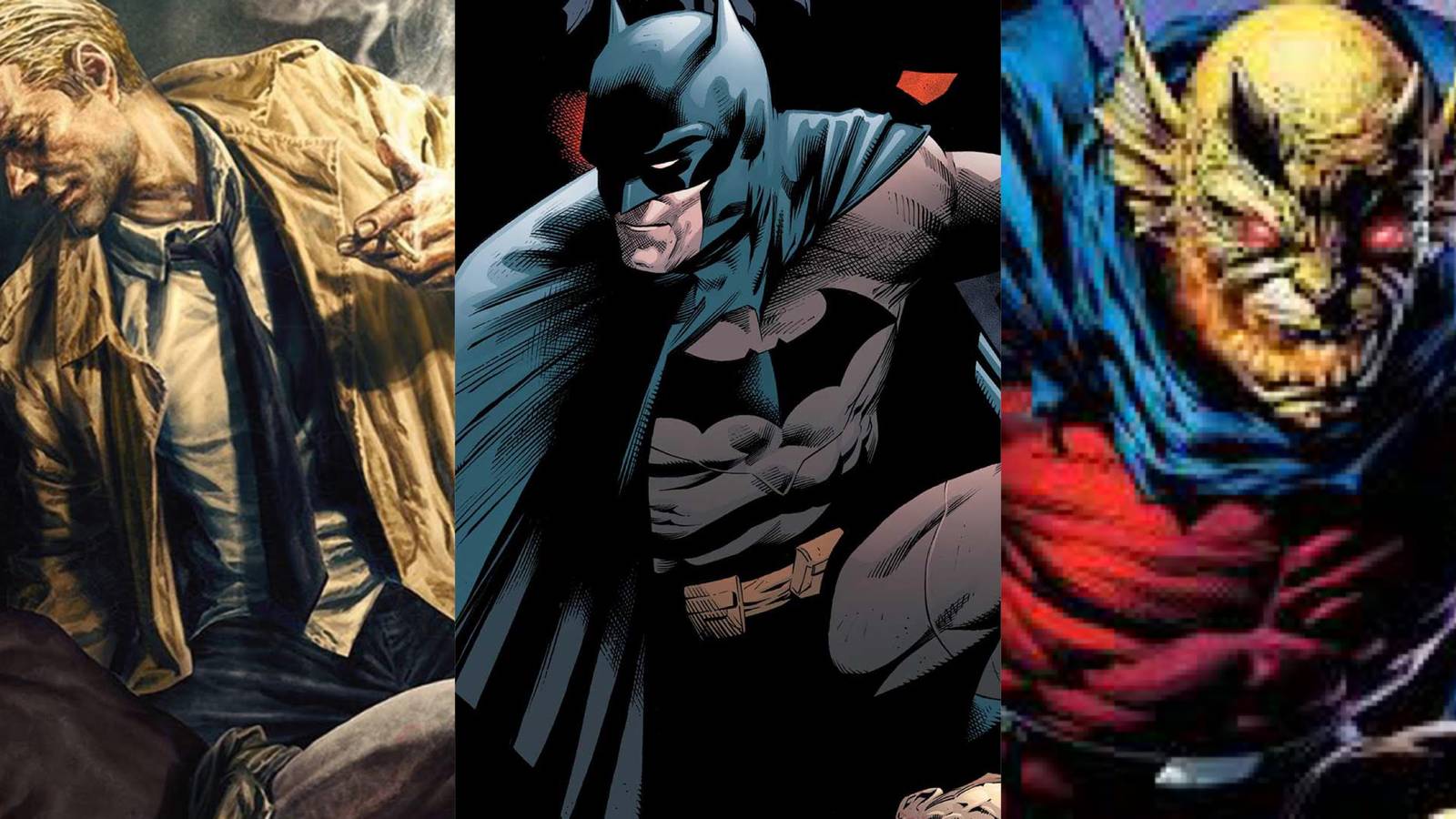 constantine:batman:etrigan dc comics