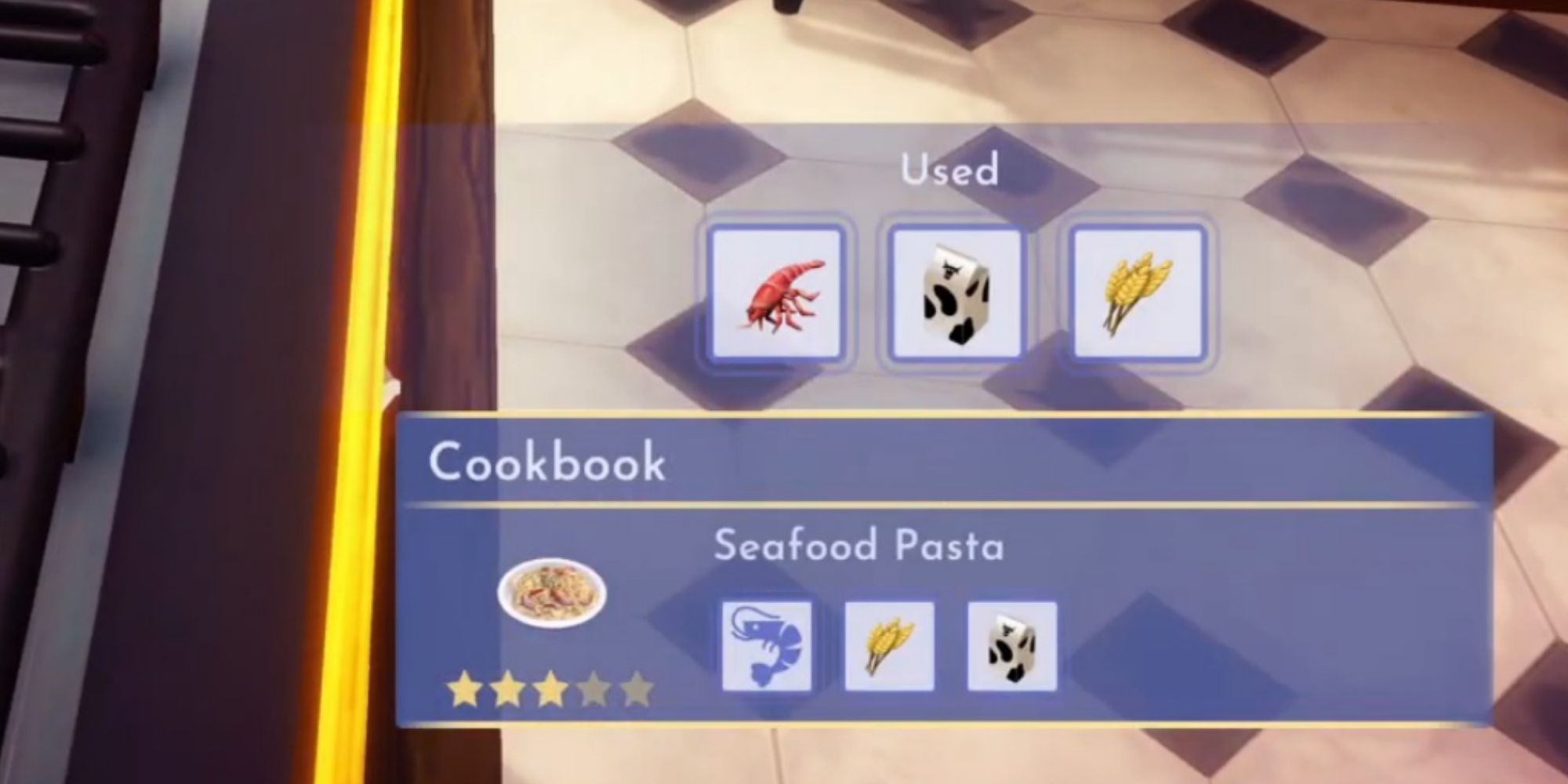 cookbook recipe to follow seafood pasta