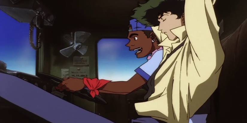 Cowboy Bebop - Spike Spegal Just Relaxing While Hitching A Ride
